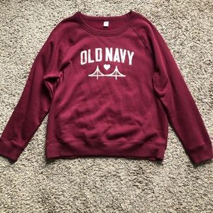 NWOT Burgundy sweatshirt